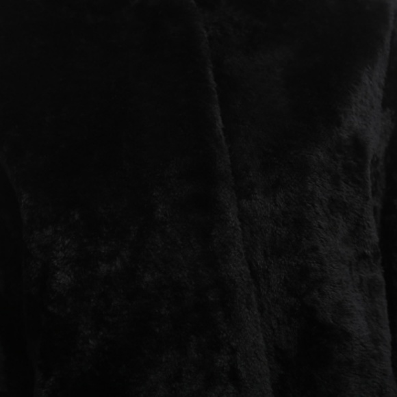 FLASH SALE Cougar Black Faux Fur hooded blazer - Picture 3 of 6